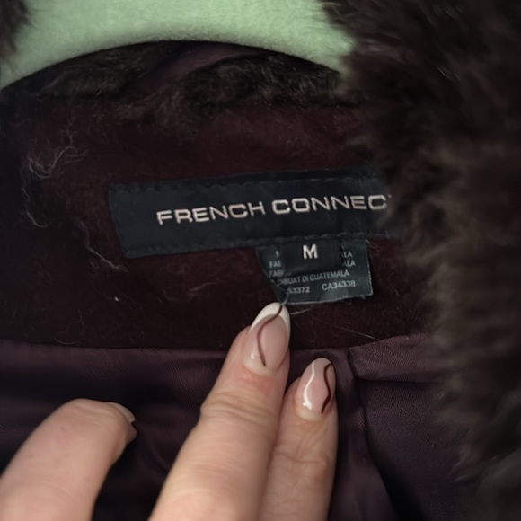 French Connection Fur Trim Jacket - Picture 5 of 8